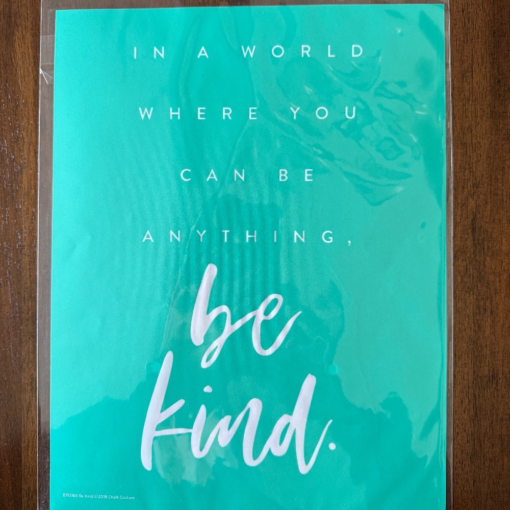 NEW - Chalk Couture Silk Screen Transfer - "Be Kind..."